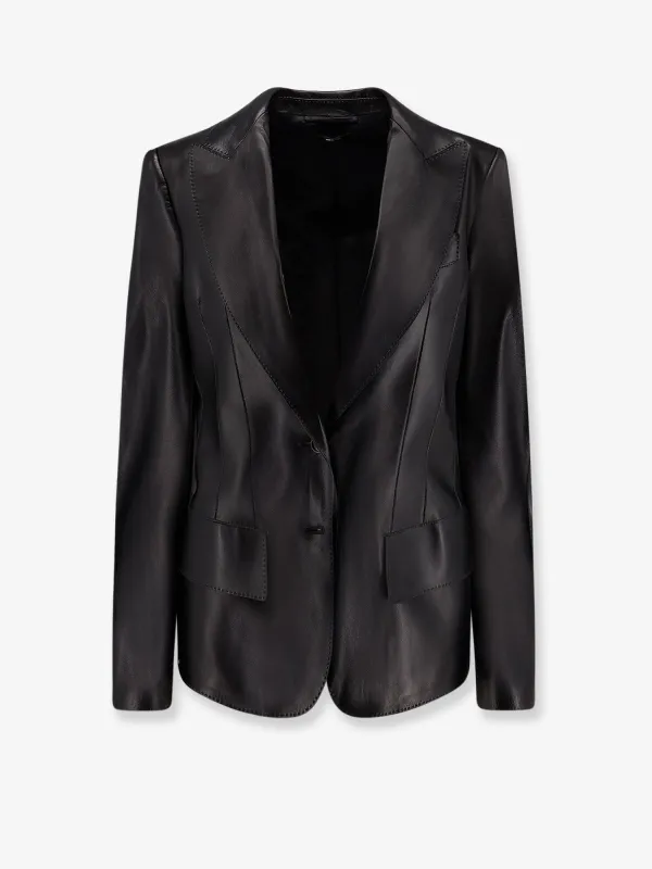 TOM FORD Leather blazer made by Tom Ford