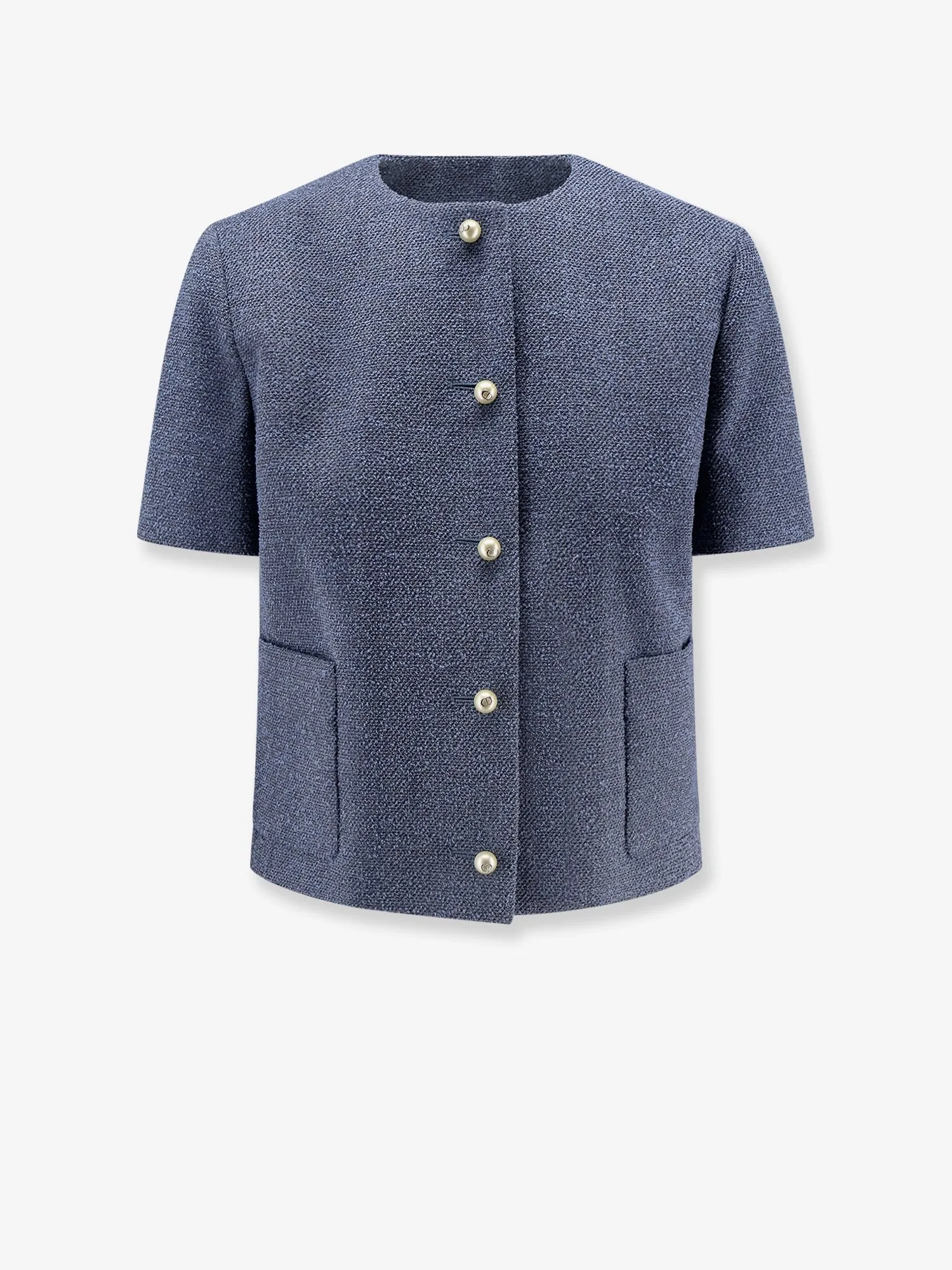 Dior Bouclé virgin wool blend blazer sold by Siebentaschen