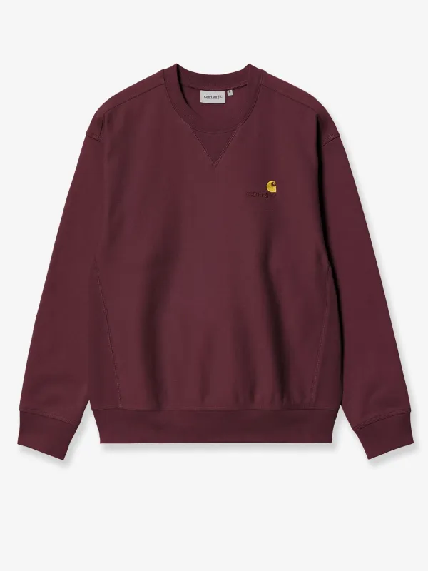 Carhartt Wip American Script cotton sweatshirt sold by Siebentaschen