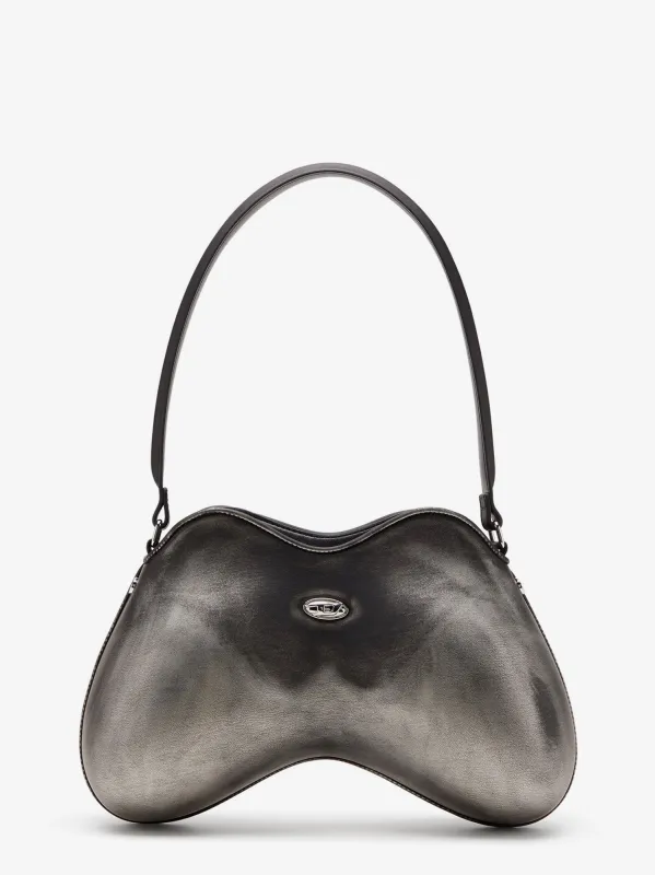 Diesel Double-D shoulder PU shoulder bag sold by Siebentaschen