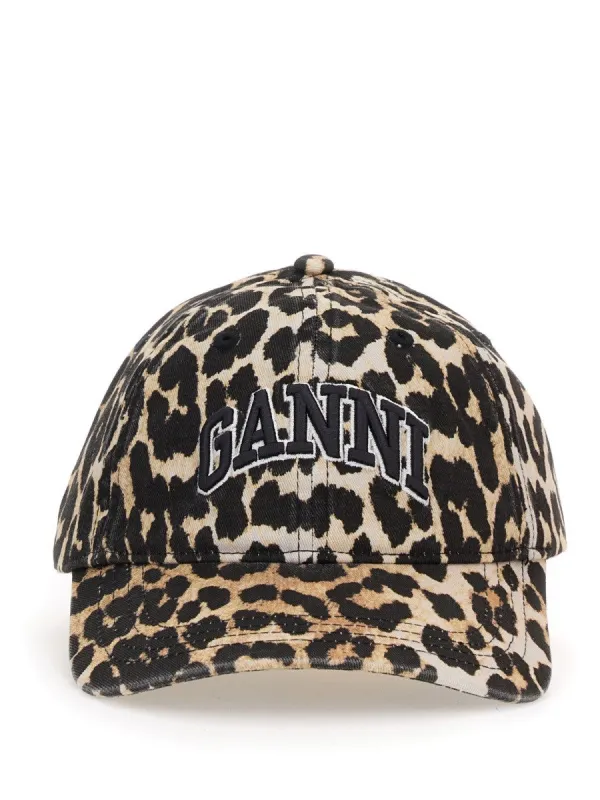 GANNI BASEBALL HAT WITH LOGO sold by Siebentaschen