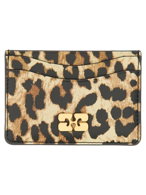 GANNI CARD HOLDER WITH ANIMAL MOTIF sold by Siebentaschen