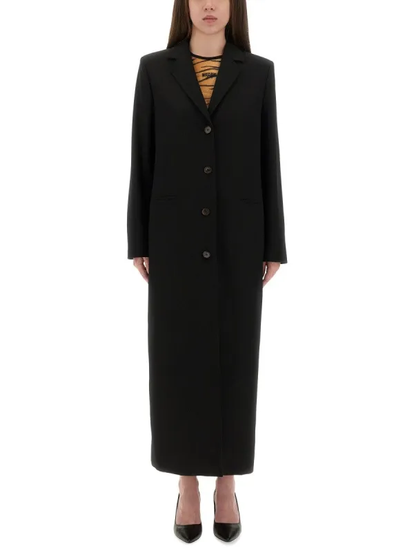 MOSCHINO JEANS LONG TAILORED COAT sold by Siebentaschen