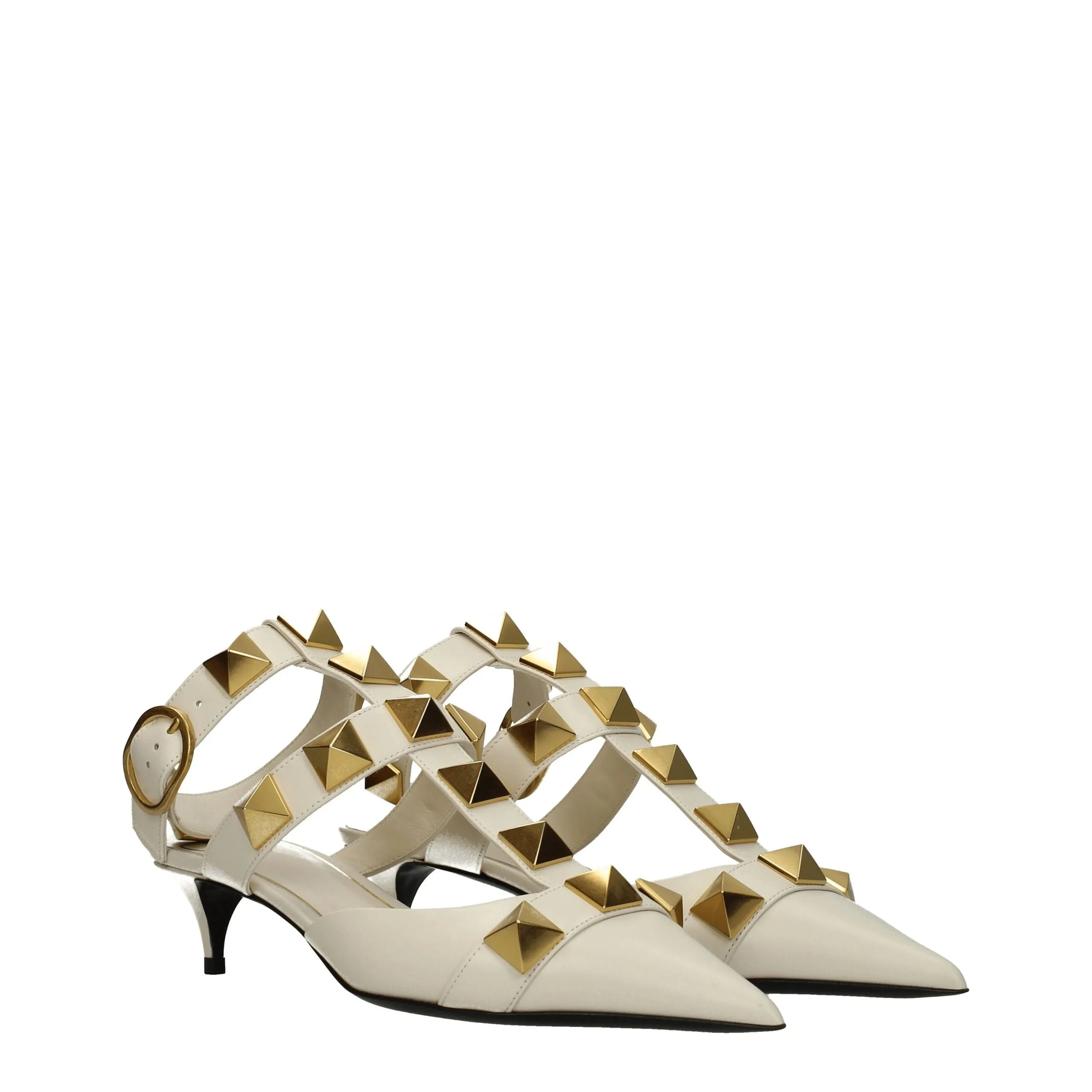 Valentino Garavani Beige Leather Stiletto Heel Sandals sold by Siebentaschen product image thumbnail 2