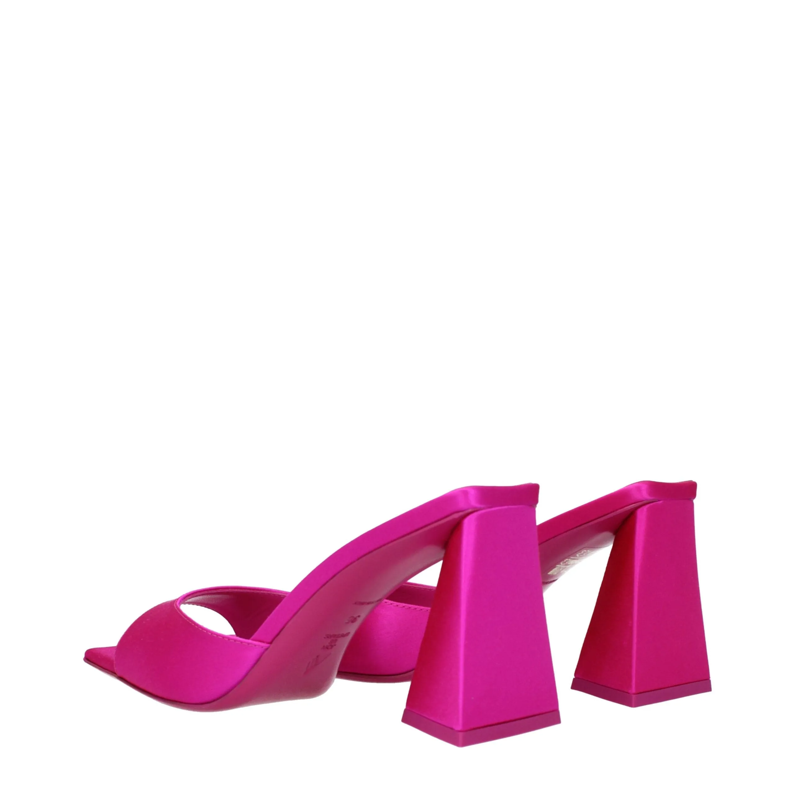 The Attico Pink Satin Stiletto Heel Sandals sold by Siebentaschen product image thumbnail 4
