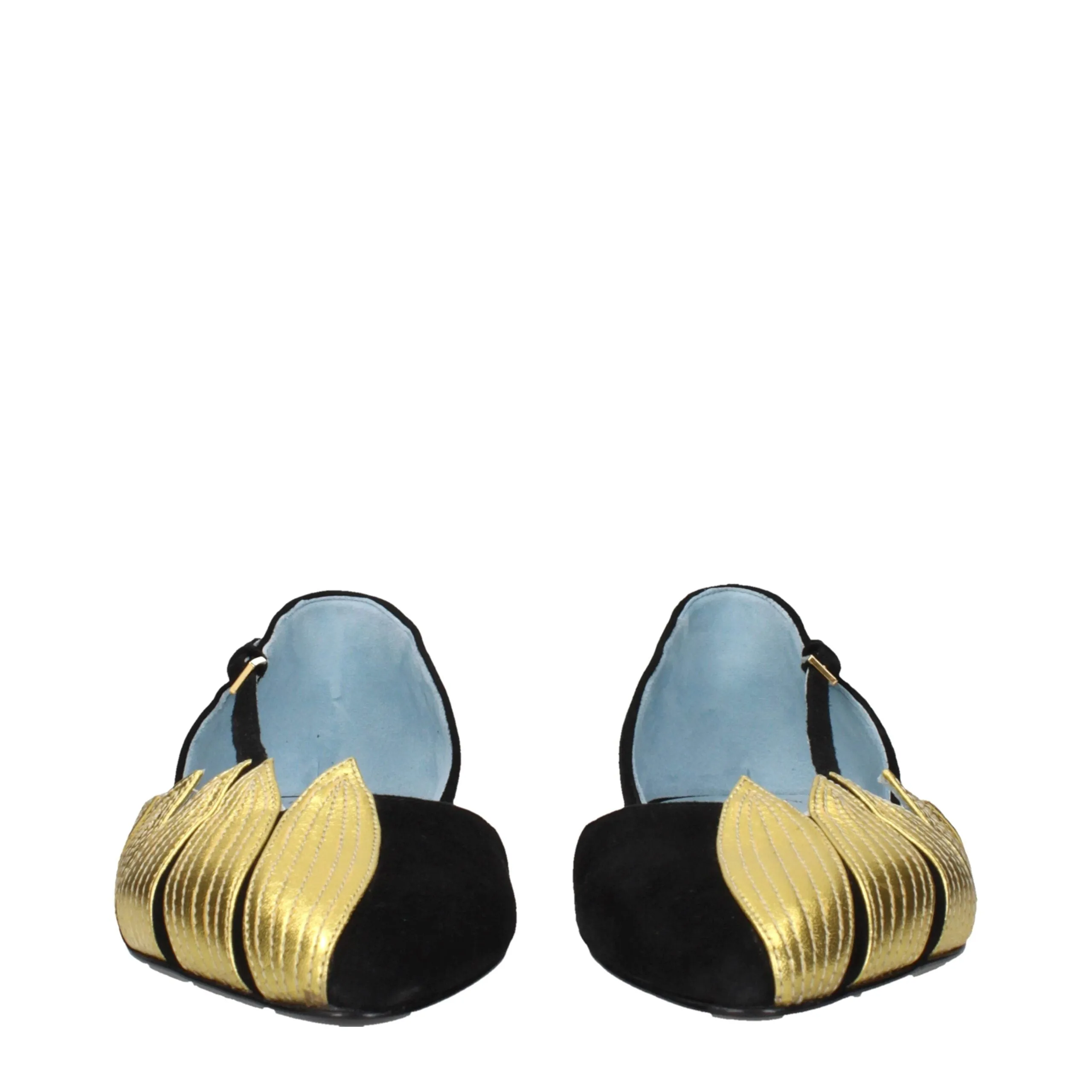 Valentino Garavani Black Leather Flat Sandals sold by Siebentaschen product image thumbnail 3