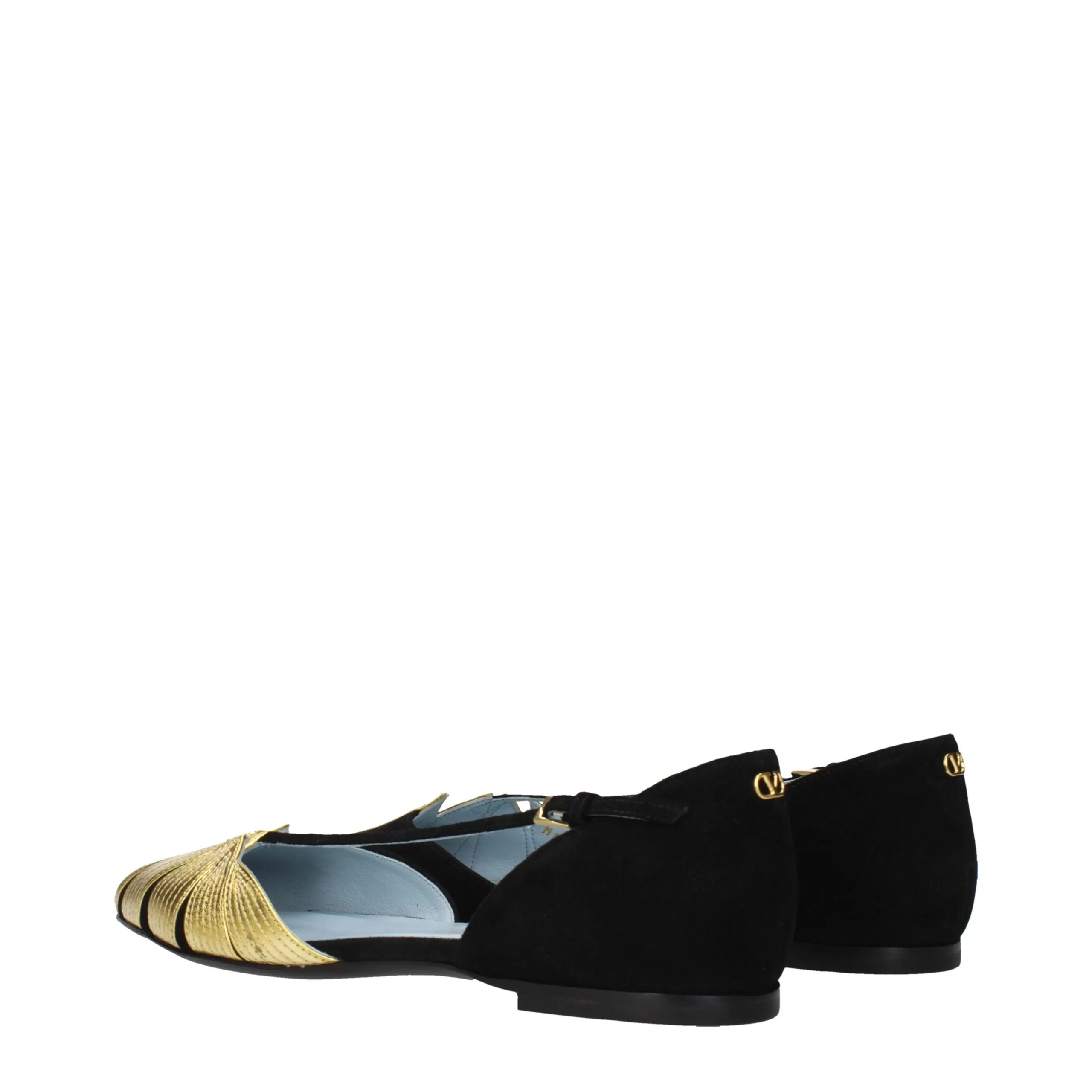 Valentino Garavani Black Leather Flat Sandals sold by Siebentaschen product image thumbnail 4