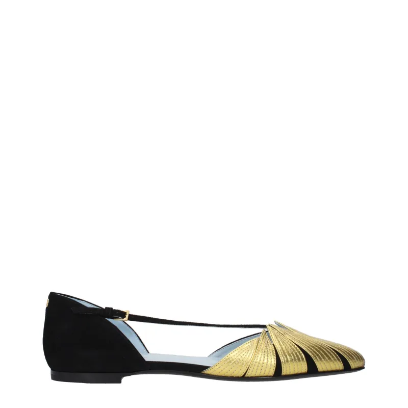 Valentino Garavani Black Leather Flat Sandals sold by Siebentaschen