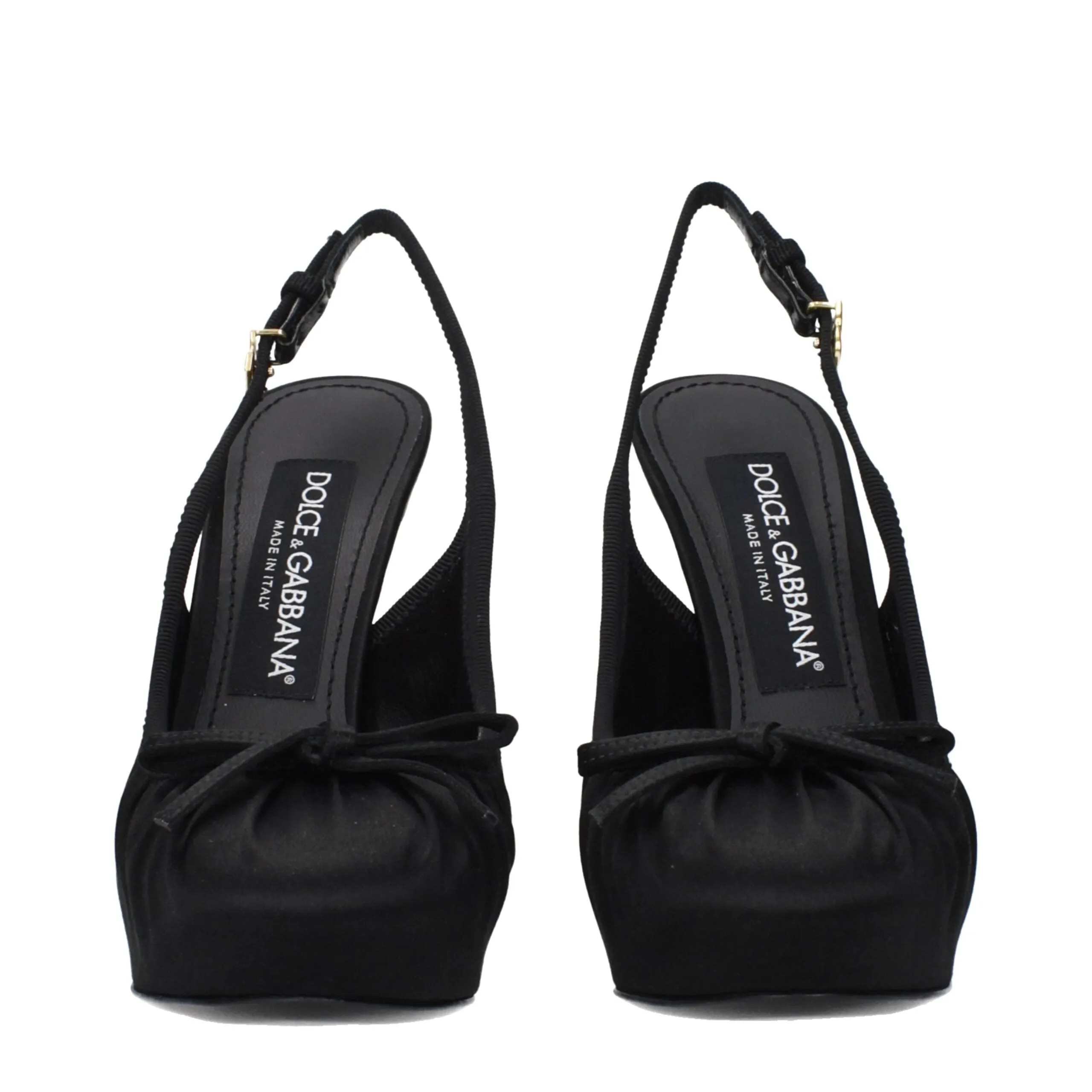 Dolce & Gabbana Black Satin Pumps sold by Siebentaschen product image thumbnail 3