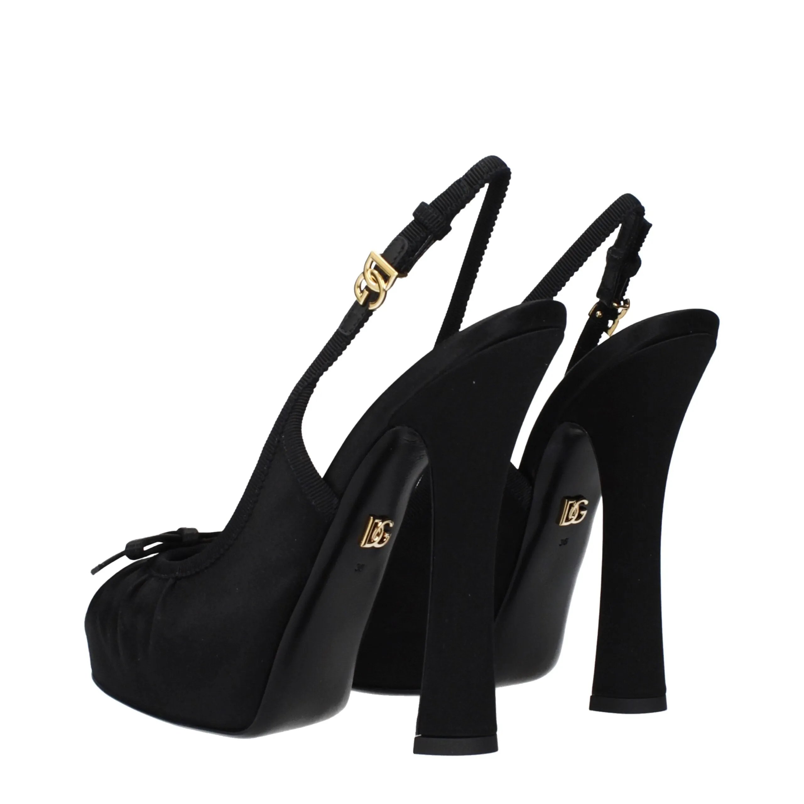 Dolce & Gabbana Black Satin Pumps sold by Siebentaschen product image thumbnail 4