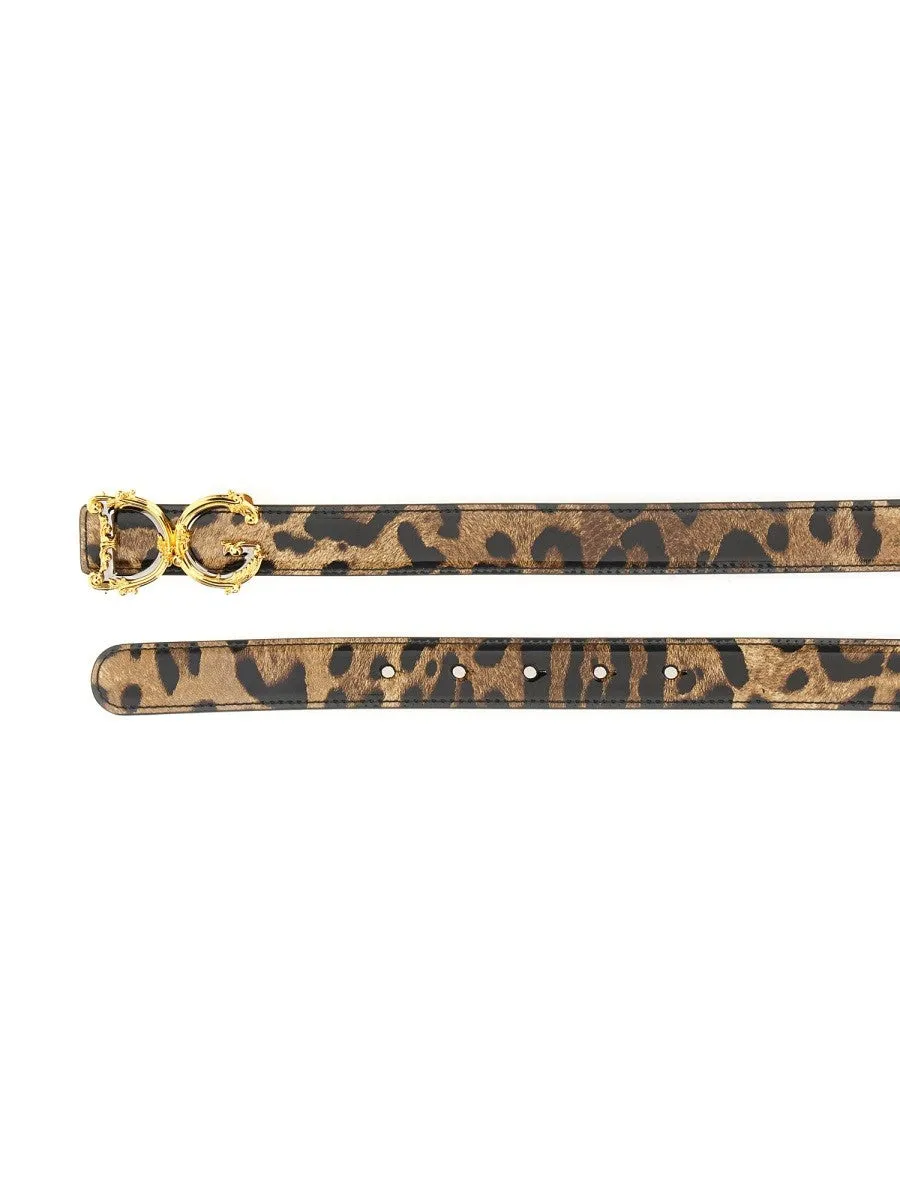 Dolce & Gabbana LEOPARD PRINT BELT sold by Siebentaschen product image thumbnail 2