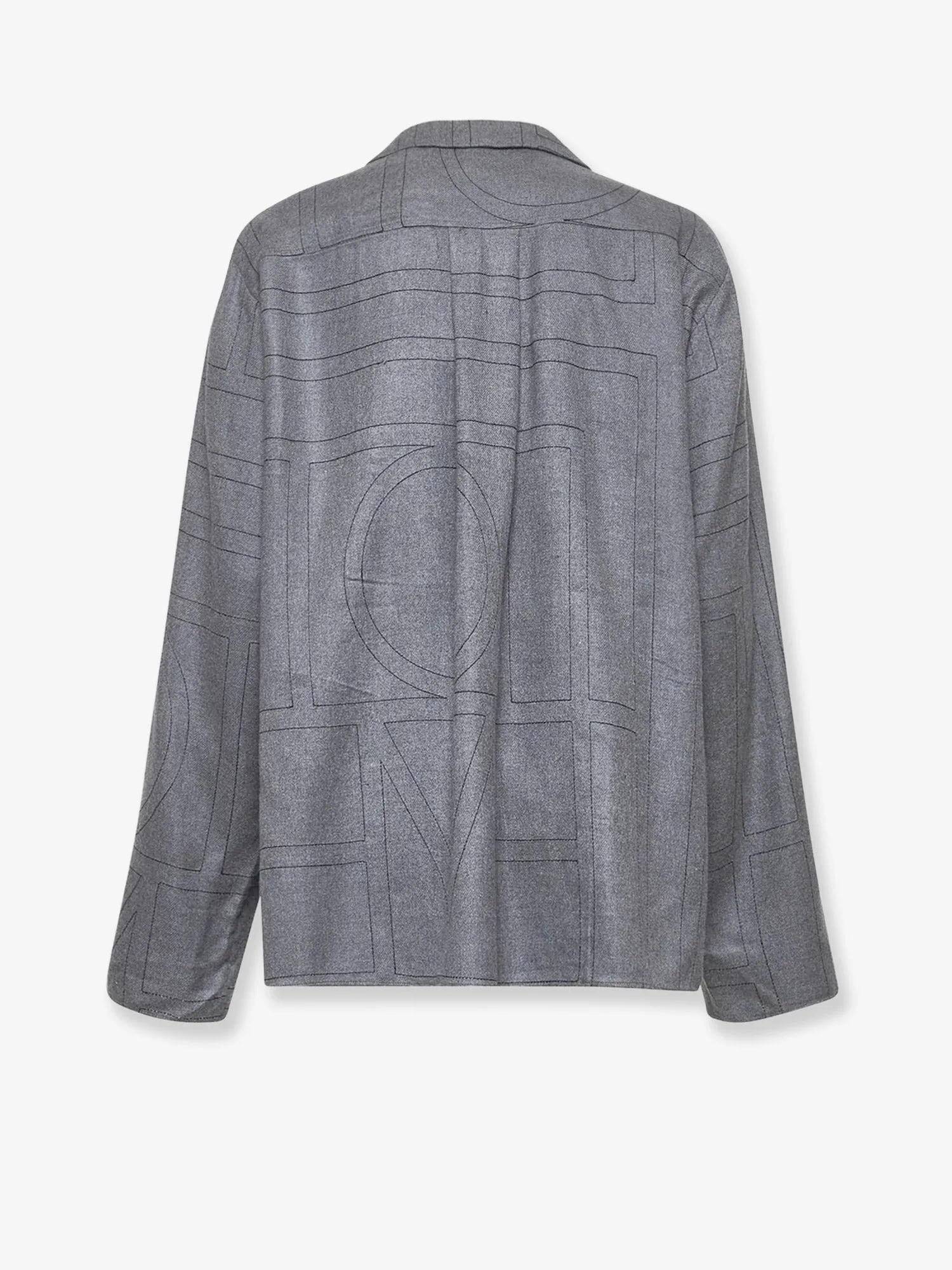 TOTEME Modal shirt with all-over logo print sold by Siebentaschen product image thumbnail 2