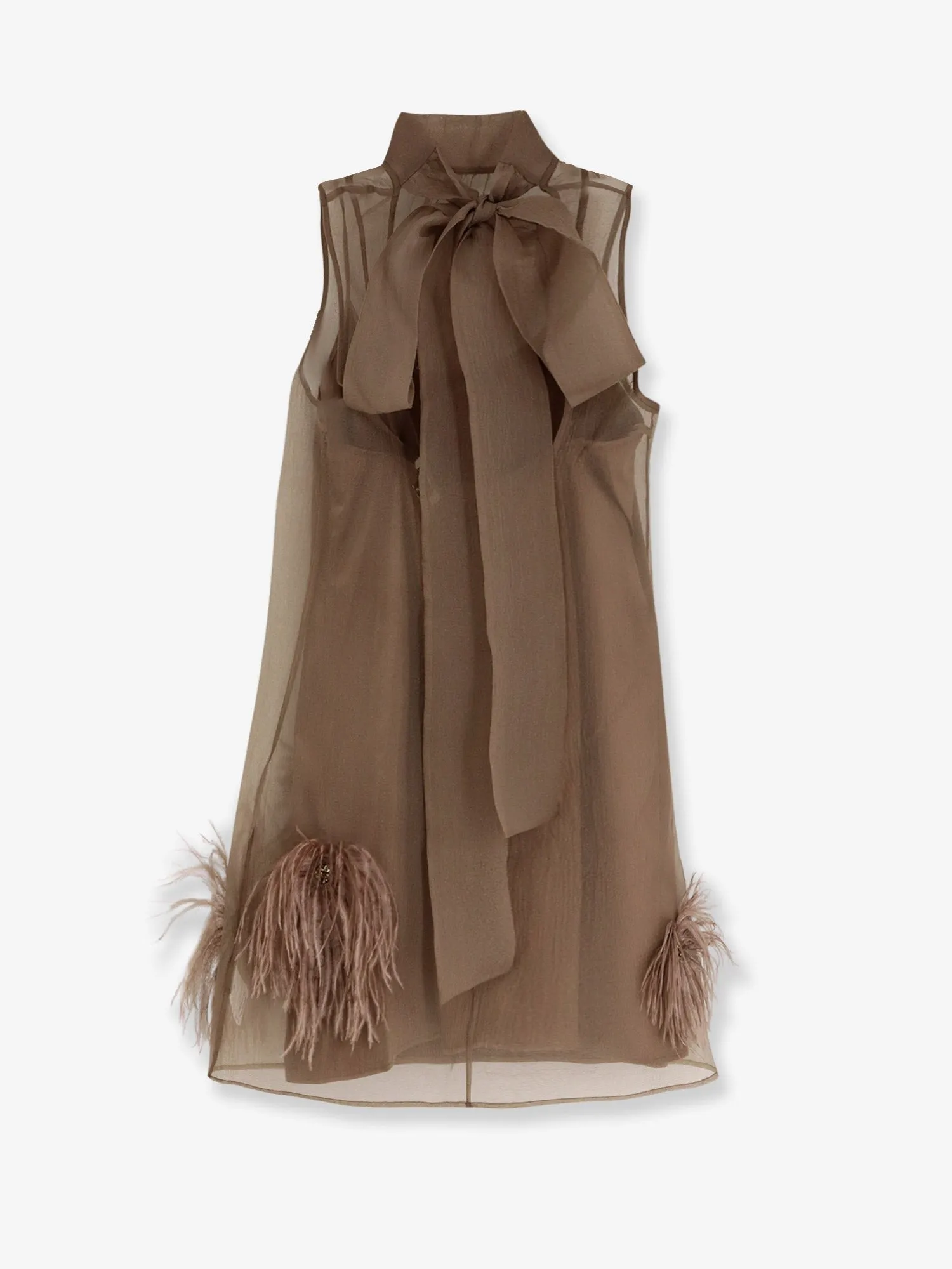STAUD Albee mini dress with feathers detail sold by Siebentaschen product image thumbnail 2