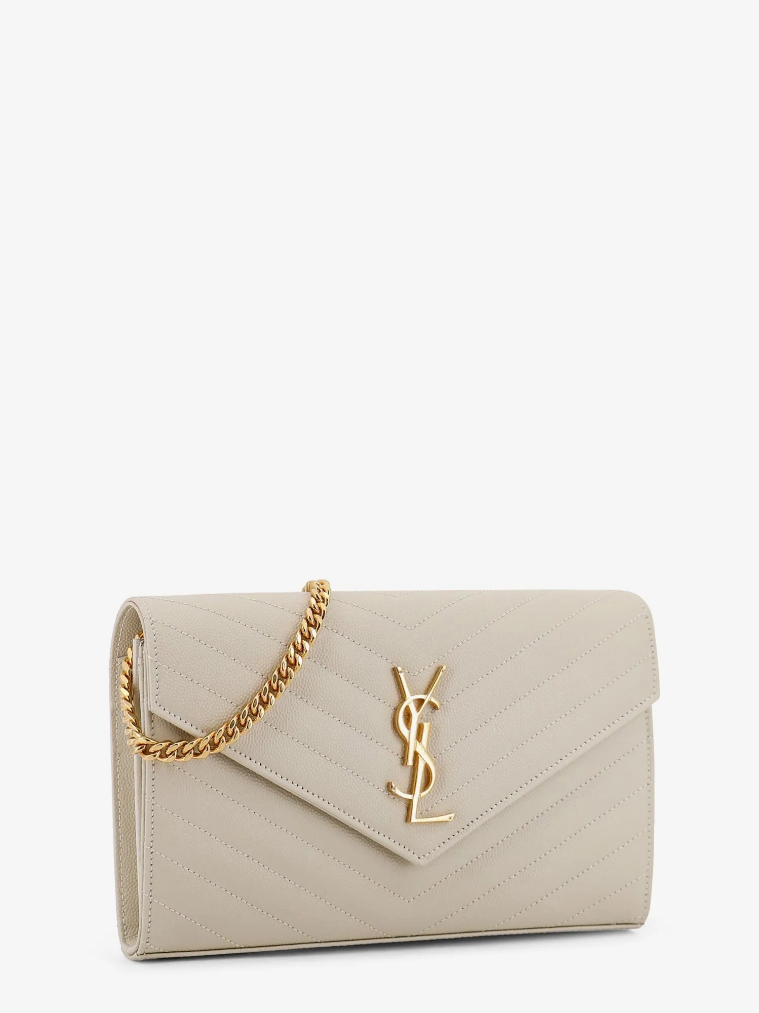 Saint Laurent Leather crossbody bag with metal Cassandre logo sold by Siebentaschen product image thumbnail 3