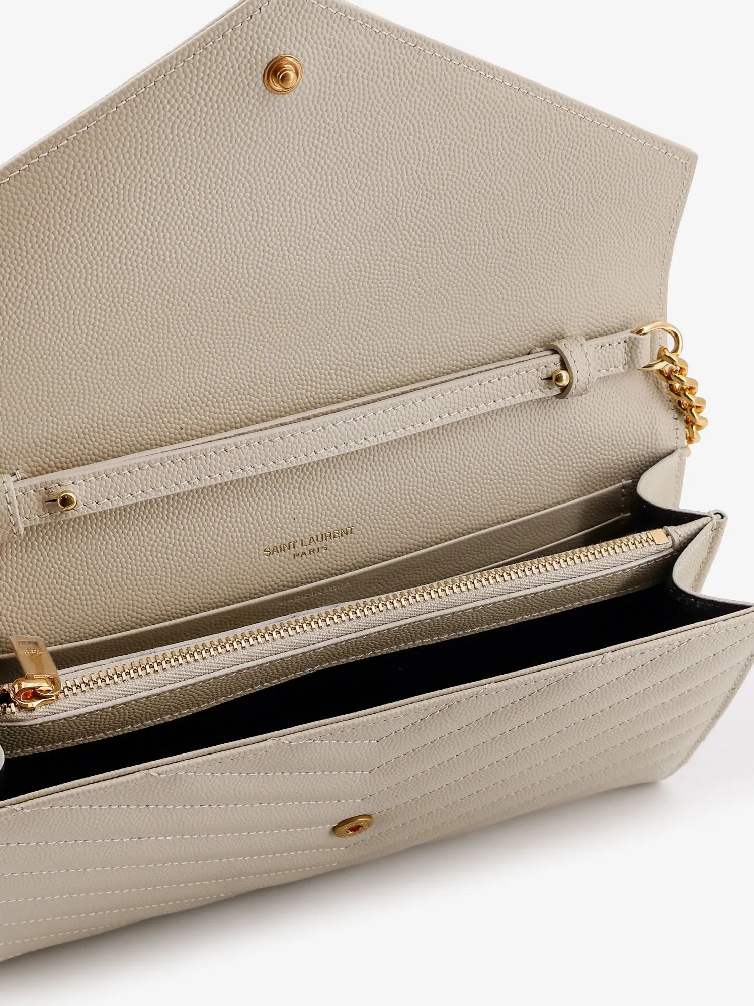 Saint Laurent Leather crossbody bag with metal Cassandre logo sold by Siebentaschen product image thumbnail 5