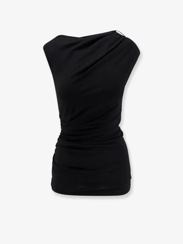 Brunello Cucinelli Wool and stretch viscose top sold by Siebentaschen