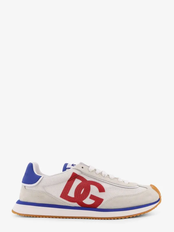 Dolce & Gabbana Leather sneakers with DG logo sold by Siebentaschen