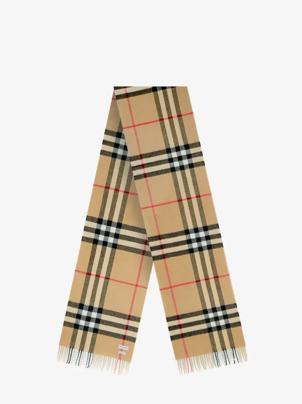 Burberry Giant Check cashmere scarf sold by Siebentaschen