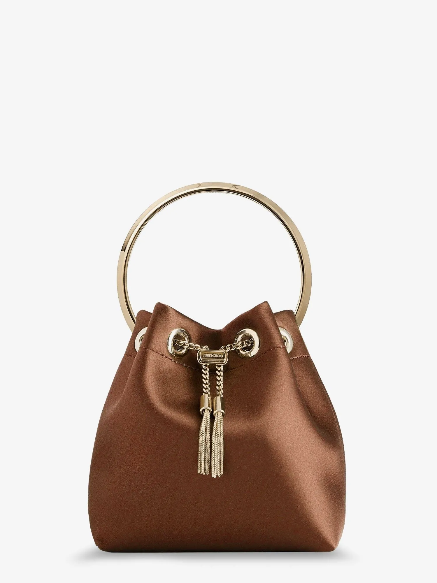Jimmy Choo Bon Bon satin crossbody bag sold by Siebentaschen