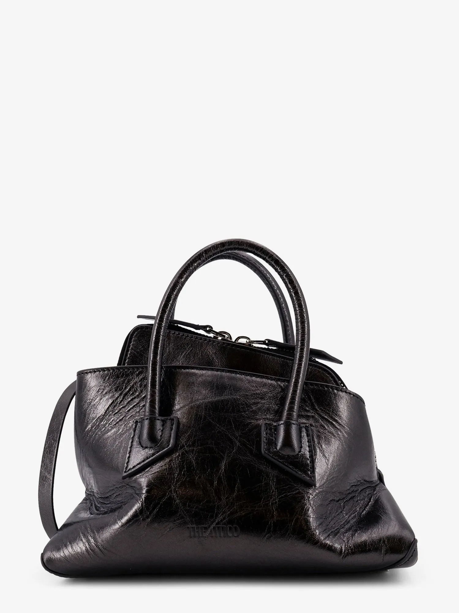 The Attico La Passeggiata Mini leather handbag sold by Siebentaschen