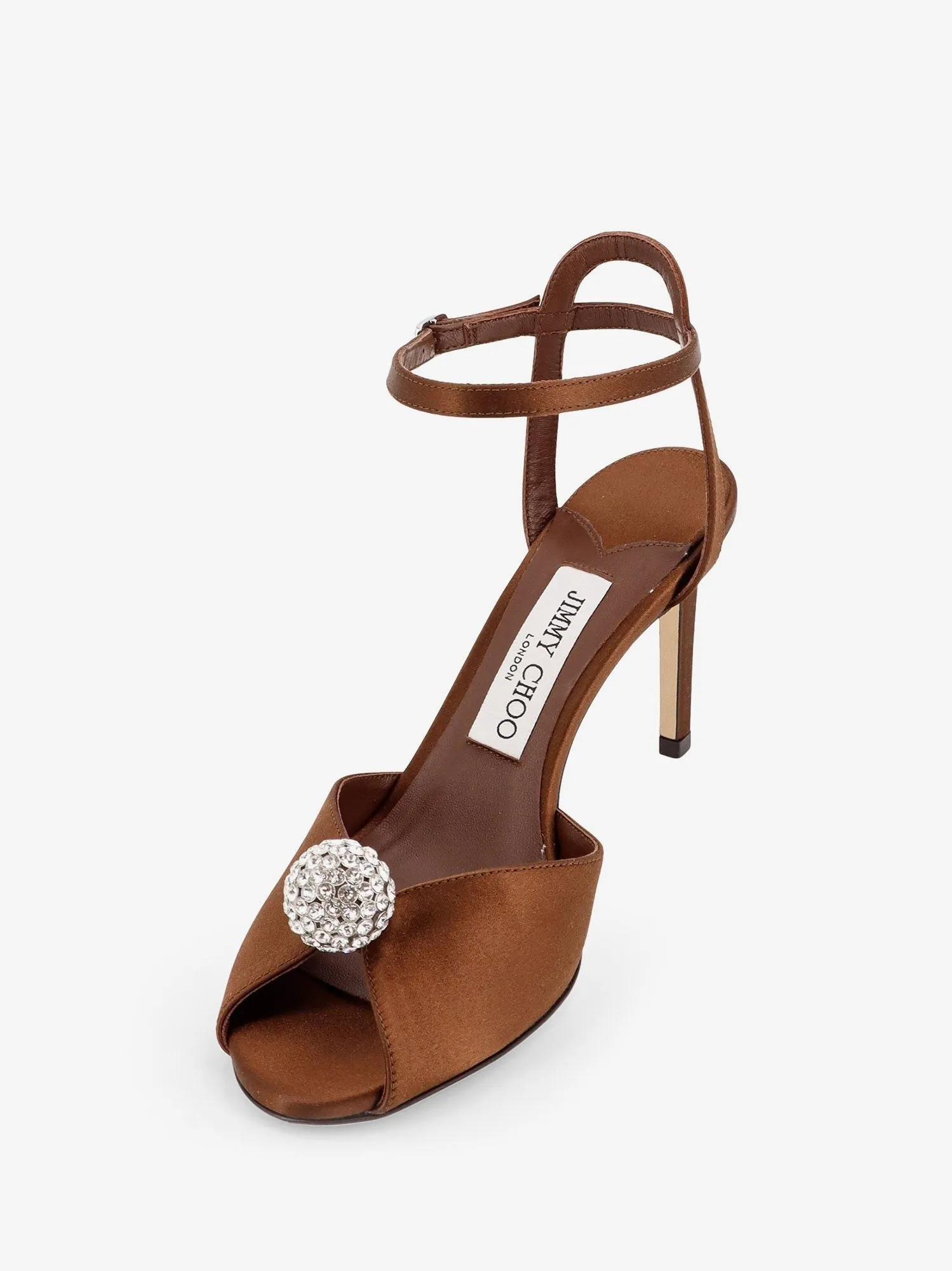 Jimmy Choo Sacora satin sandals with crystal detail sold by Siebentaschen product image thumbnail 4