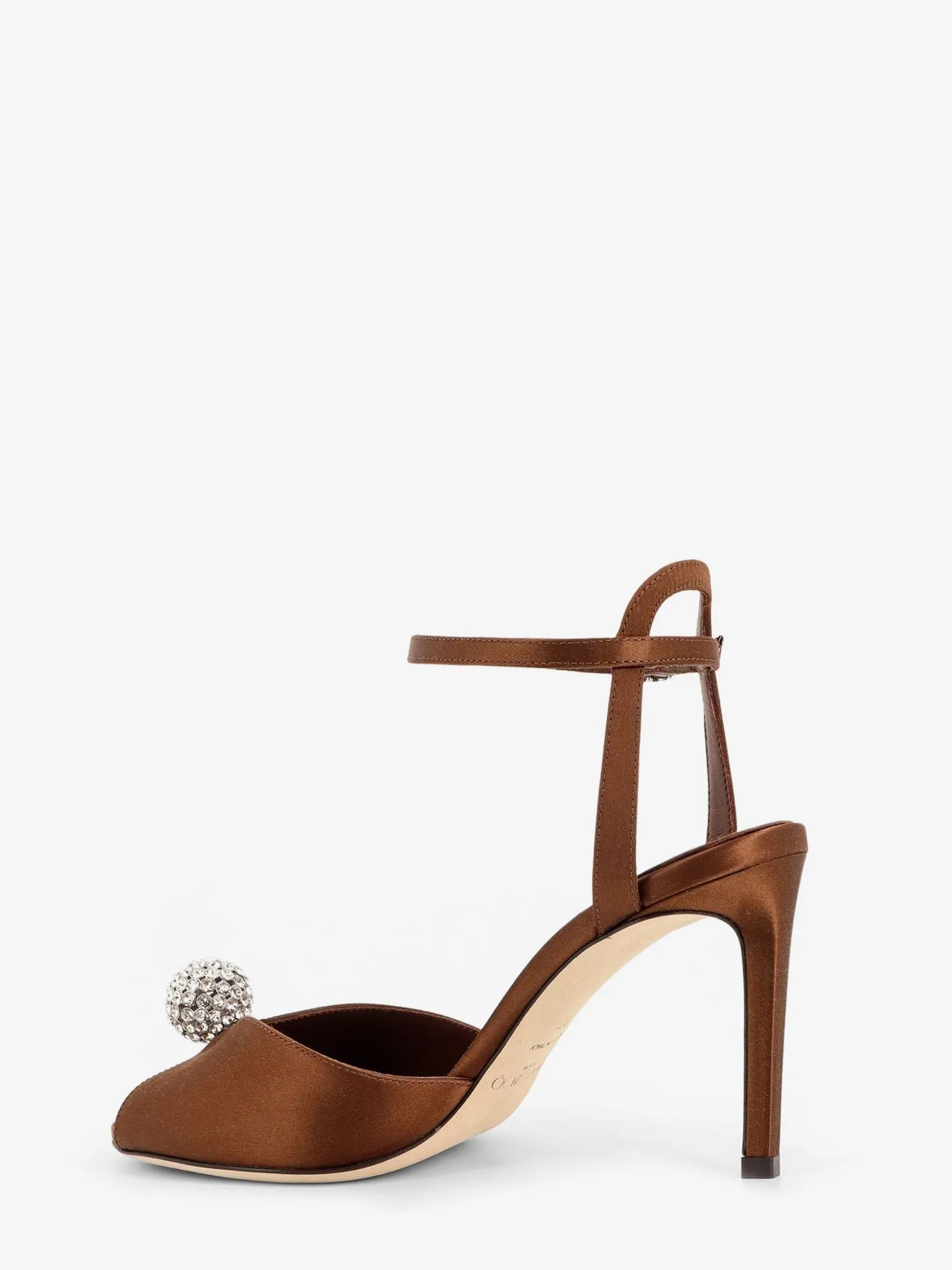 Jimmy Choo Sacora satin sandals with crystal detail sold by Siebentaschen product image thumbnail 3