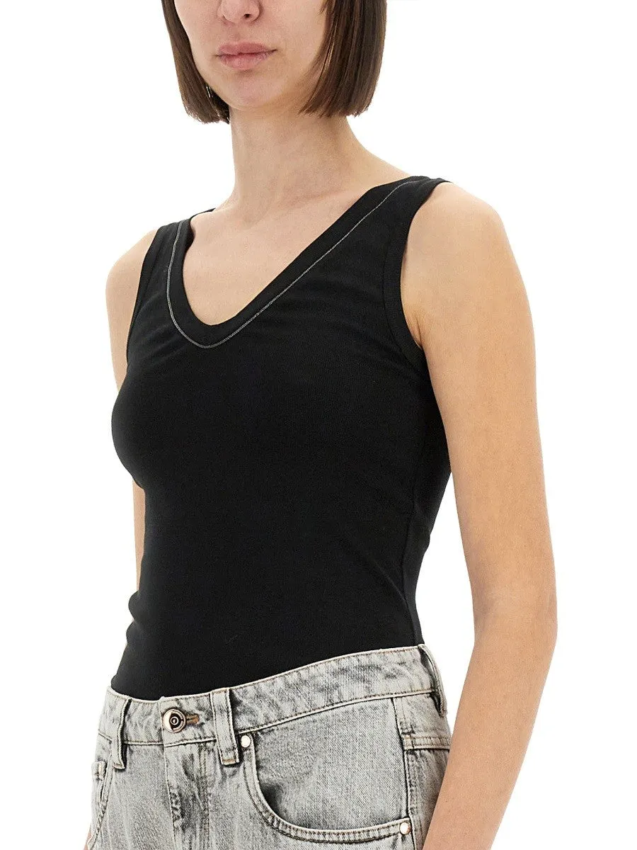 Brunello Cucinelli COTTON TANK TOP sold by Siebentaschen product image thumbnail 4