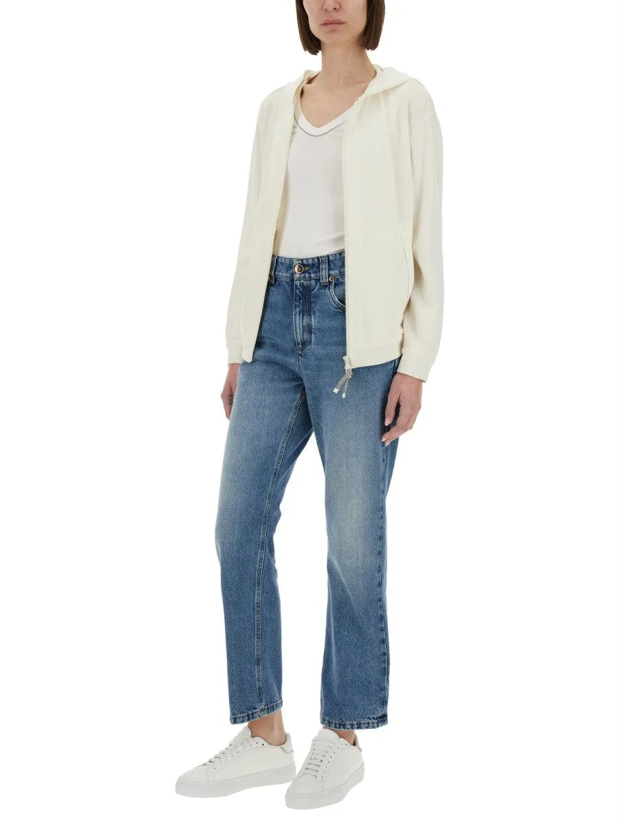 Brunello Cucinelli COTTON AND SILK INTERLOCK TOPWEAR sold by Siebentaschen product image thumbnail 2