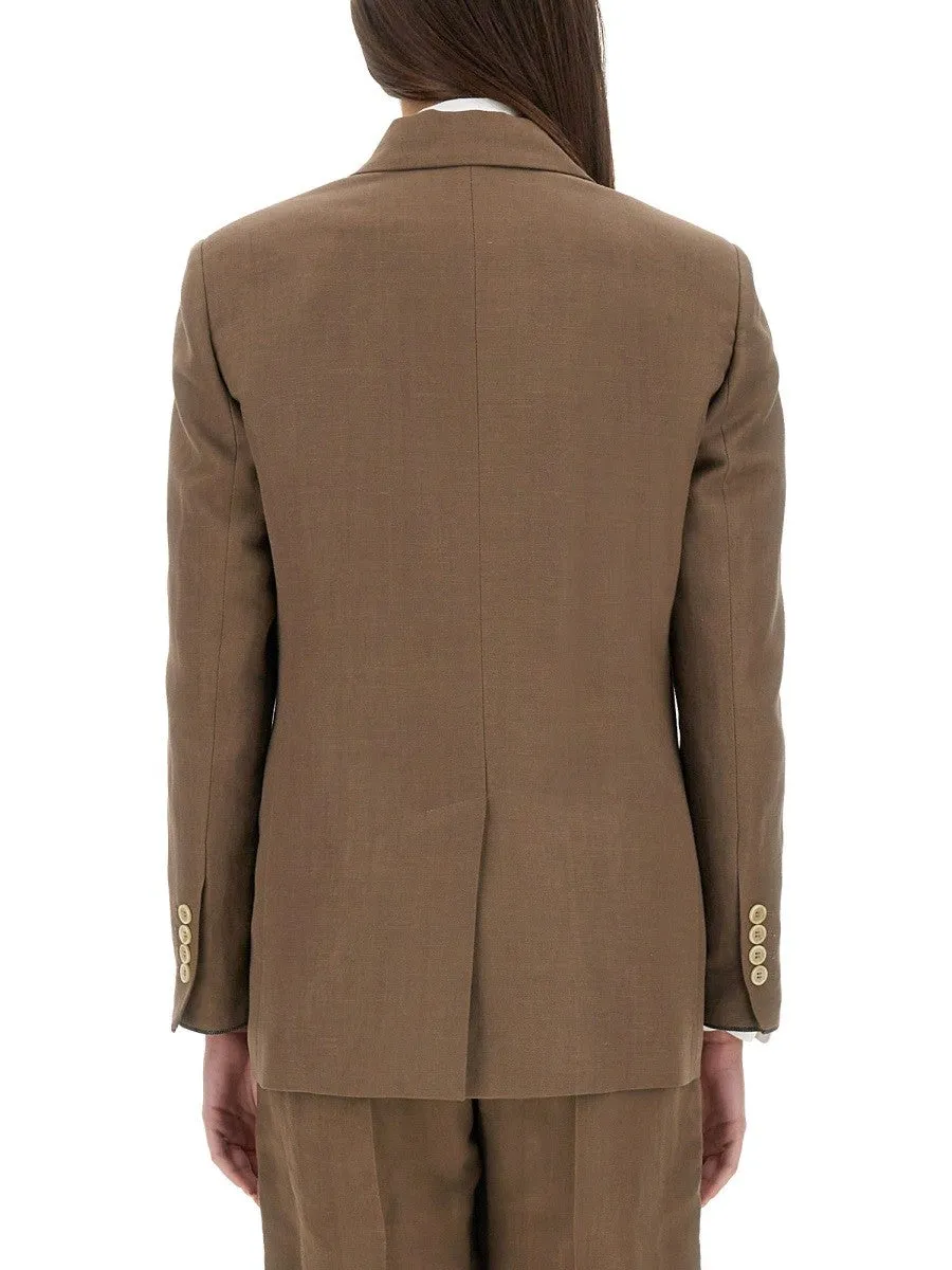 Brunello Cucinelli TWILL JACKET WITH NECKLACE sold by Siebentaschen product image thumbnail 3