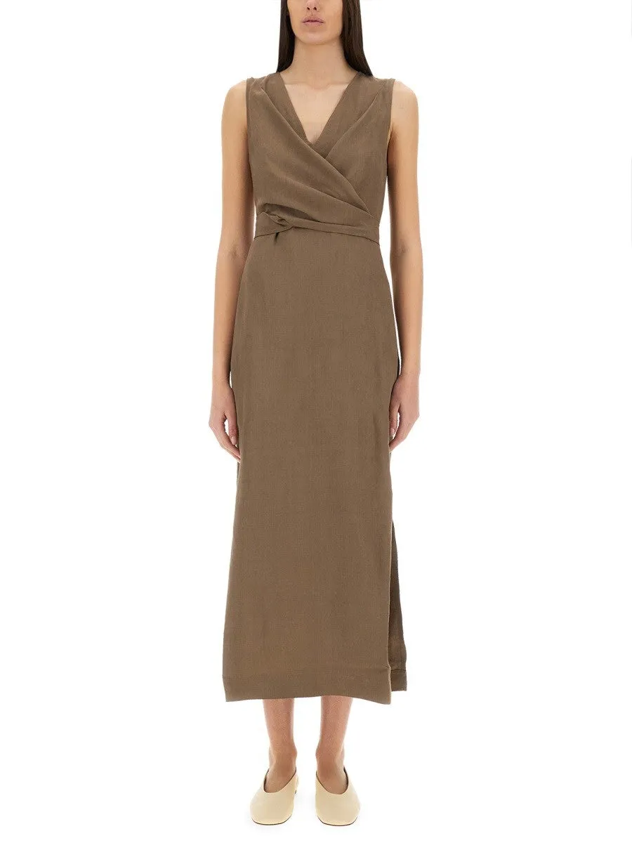 Brunello Cucinelli "WRAP-EFFECT" DRESS sold by Siebentaschen