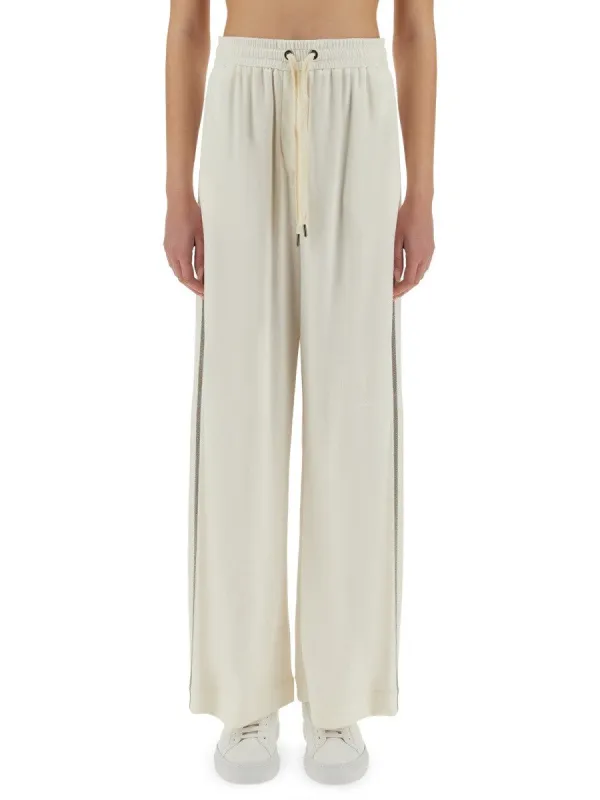 Brunello Cucinelli TRACK PANTS WITH NECKLACE sold by Siebentaschen