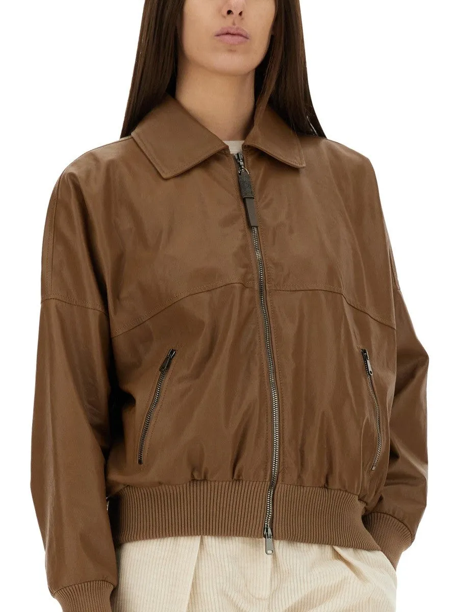 Brunello Cucinelli LEATHER JACKET sold by Siebentaschen product image thumbnail 4