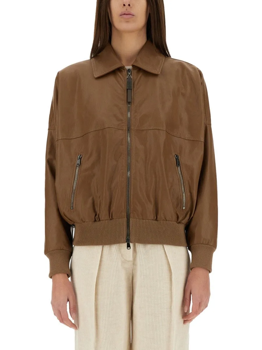 Brunello Cucinelli LEATHER JACKET sold by Siebentaschen
