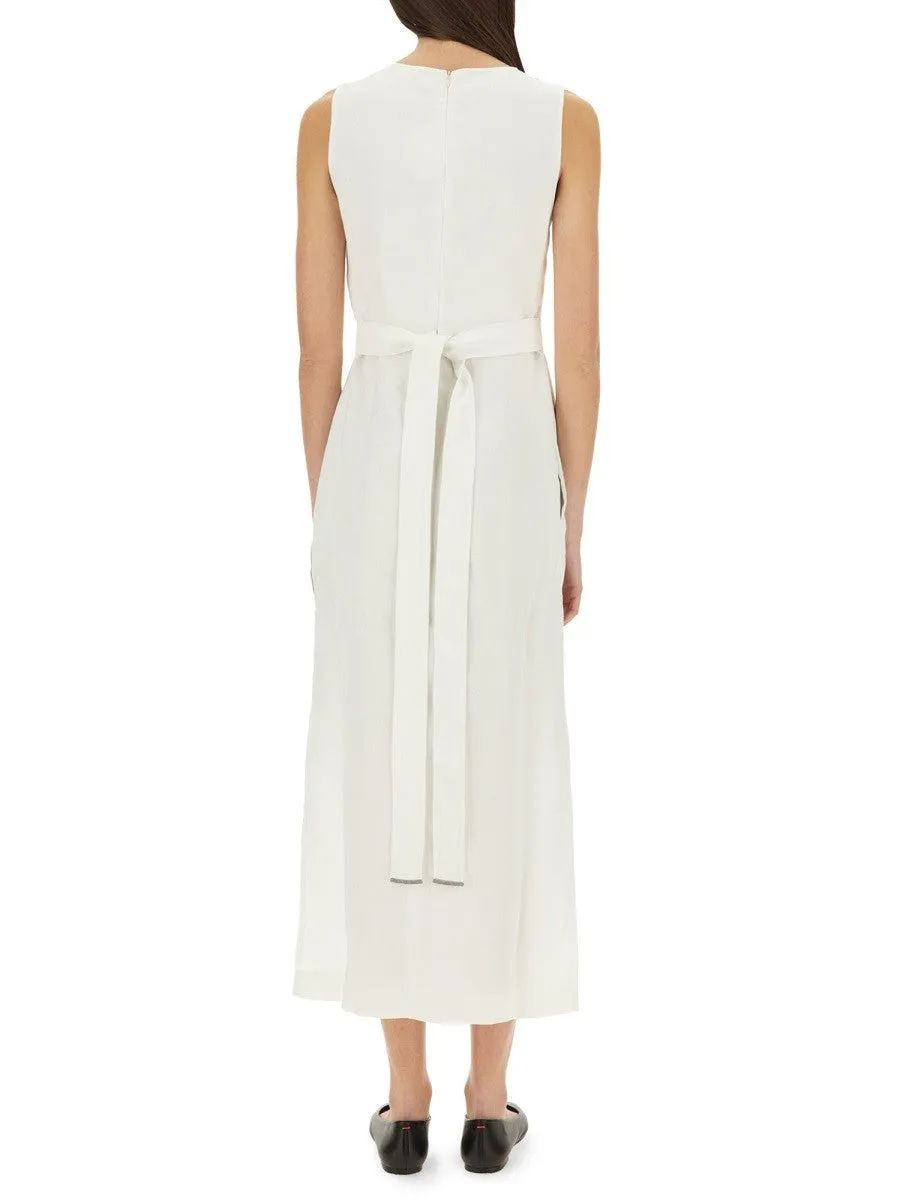 Brunello Cucinelli "WRAP-EFFECT" DRESS sold by Siebentaschen product image thumbnail 3