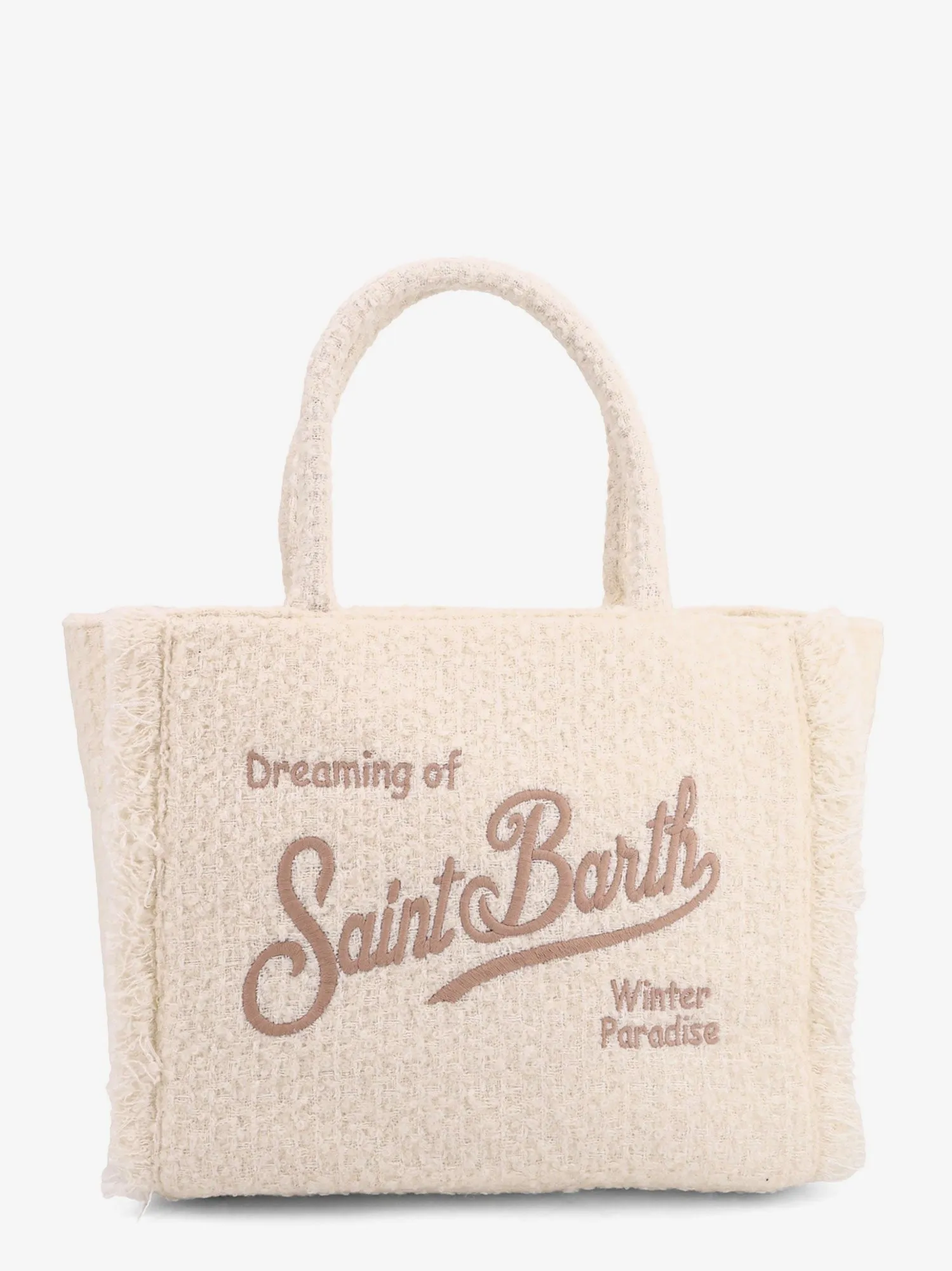 MC2 SAINT BARTH Vanity twwed wool blend shoulder bag sold by Siebentaschen