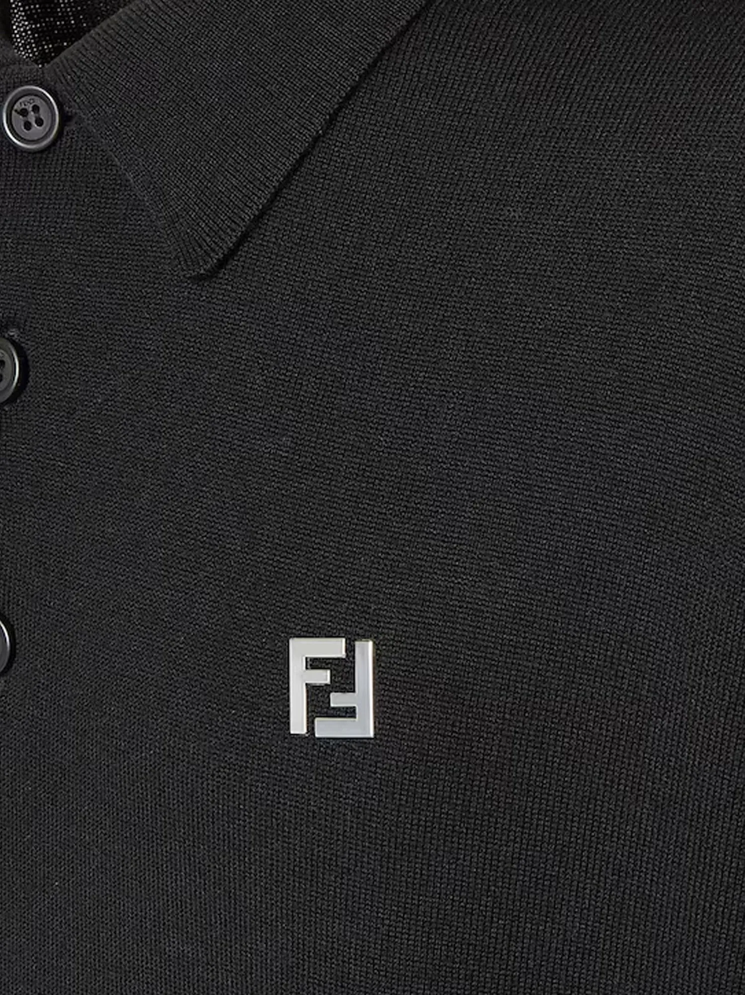 Fendi Virgin wool polo shirt sold by Siebentaschen product image thumbnail 3