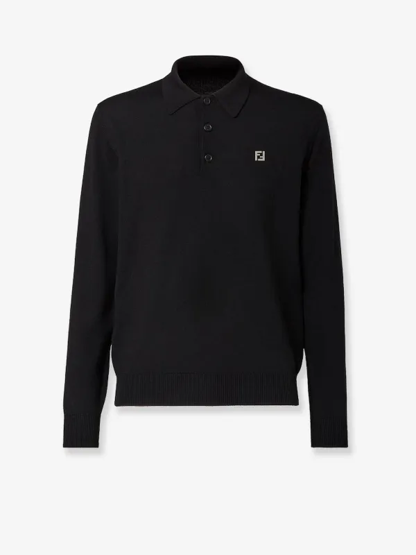 Fendi Virgin wool polo shirt sold by Siebentaschen