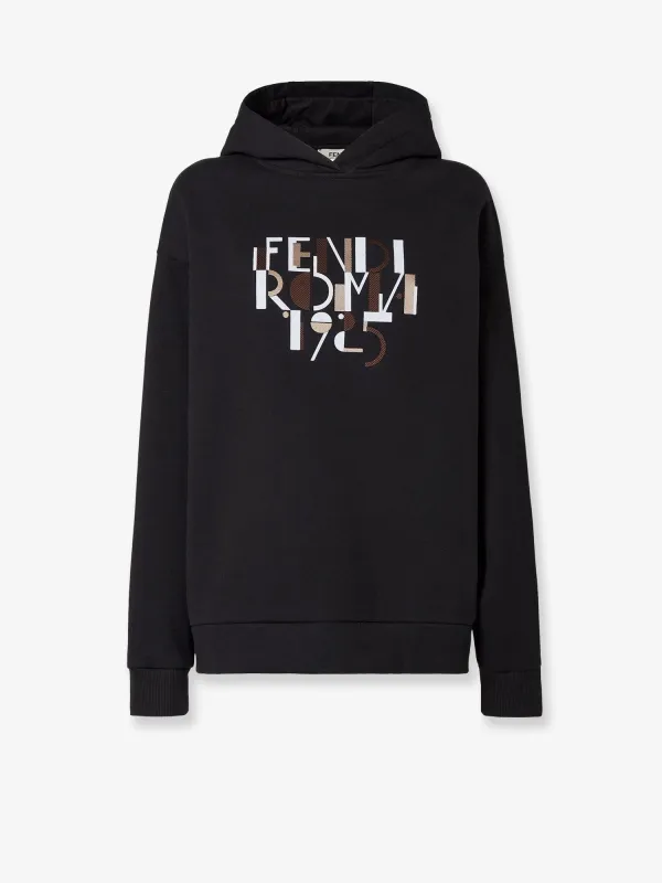 Fendi Oversize cotton sweatshirt sold by Siebentaschen