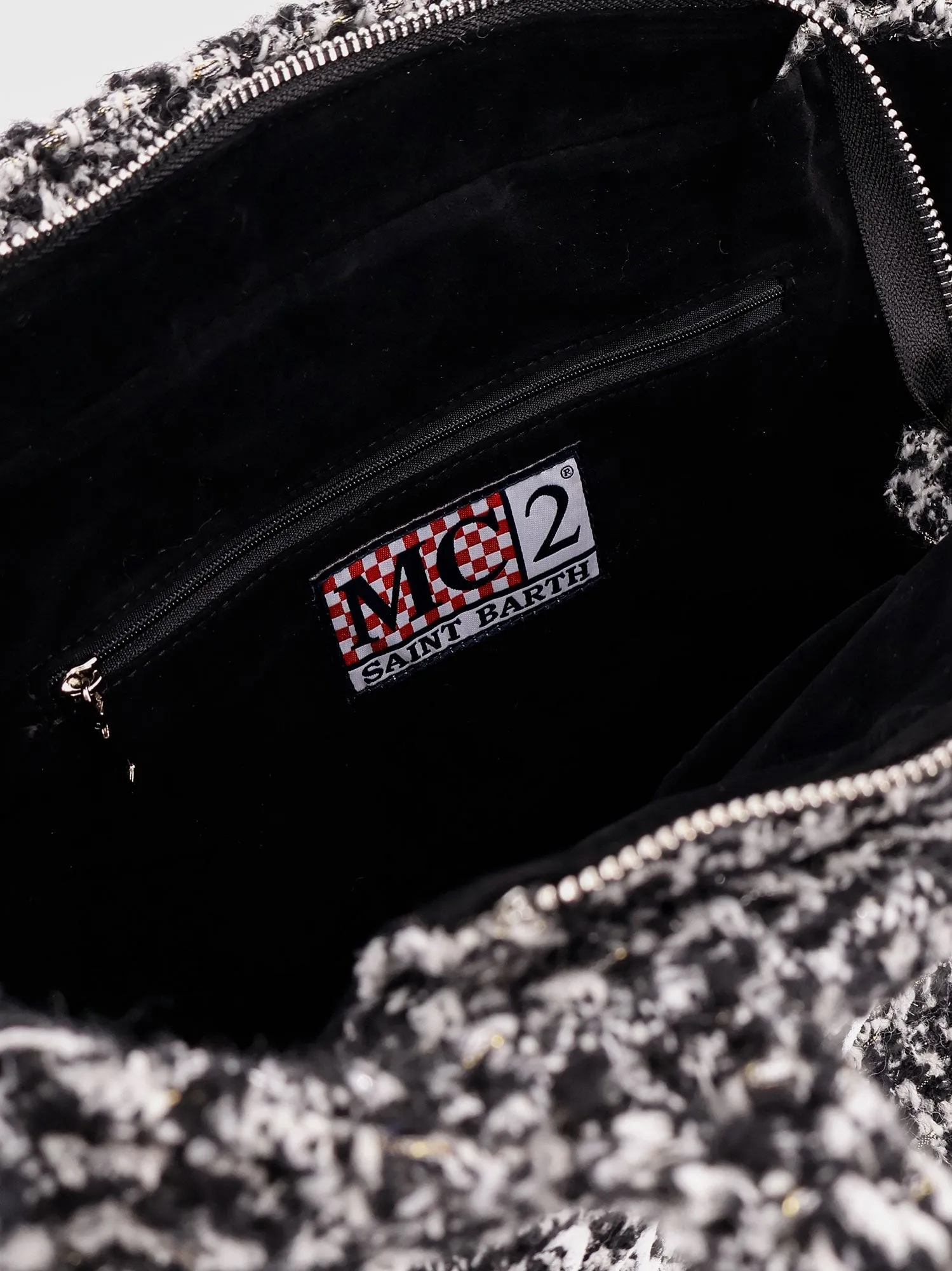 MC2 SAINT BARTH Vanity tweed wool blend shoulder bag sold by Siebentaschen product image thumbnail 4