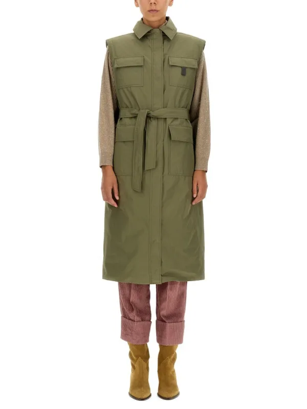 Brunello Cucinelli TAFFETA TRENCH COAT sold by Siebentaschen