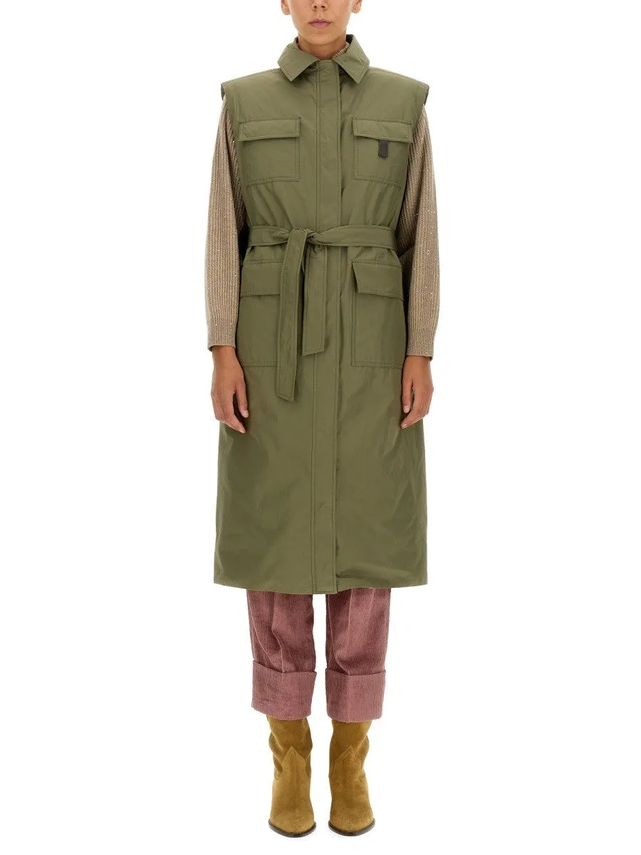 Brunello Cucinelli TAFFETA TRENCH COAT sold by Siebentaschen