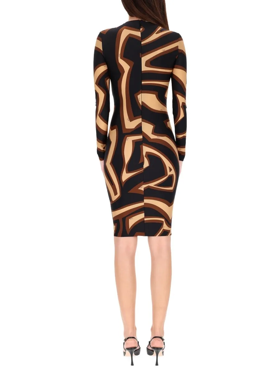 PUCCI MIDI DRESS WITH "LABYRINTH" PRINT sold by Siebentaschen product image thumbnail 3