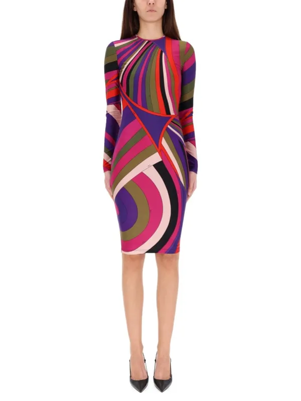 PUCCI MIDI DRESS WITH "IRIS" PRINT sold by Siebentaschen