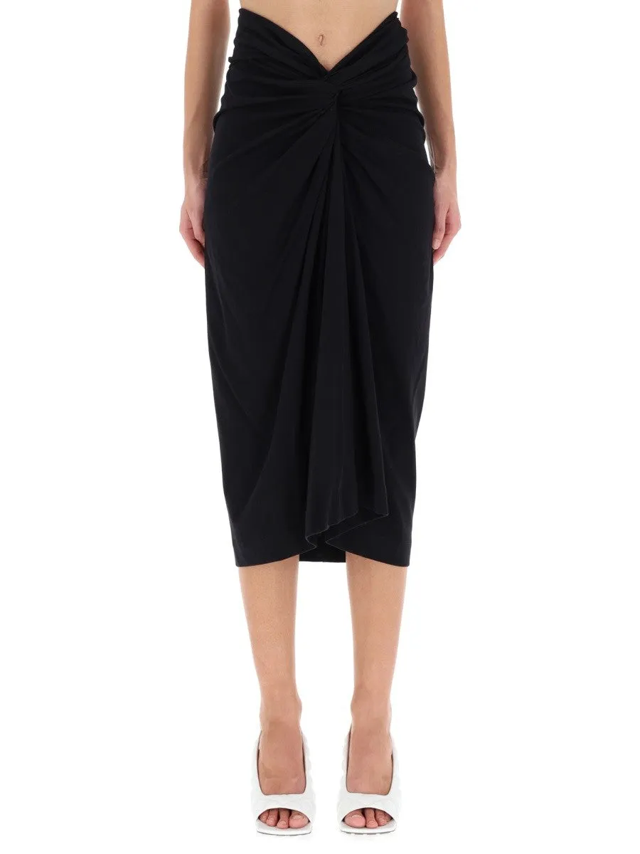 Dries Van Noten DRAPED "HERCHIVE" SKIRT sold by Siebentaschen