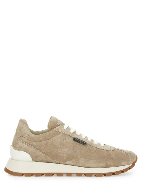 Brunello Cucinelli SUEDE RUNNING SNEAKER sold by Siebentaschen