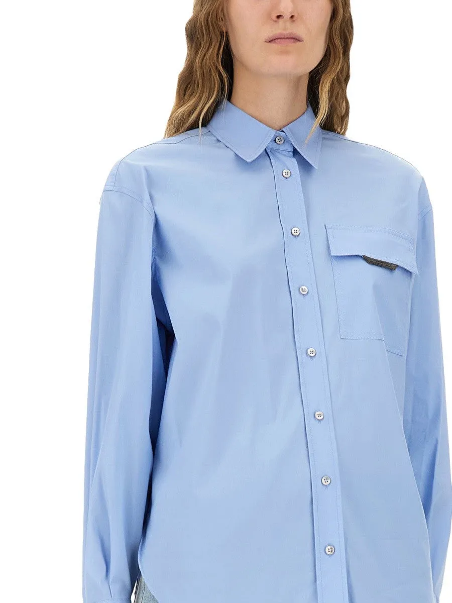 Brunello Cucinelli SHIRT WITH "SHINY FLAP DETAIL" sold by Siebentaschen product image thumbnail 4