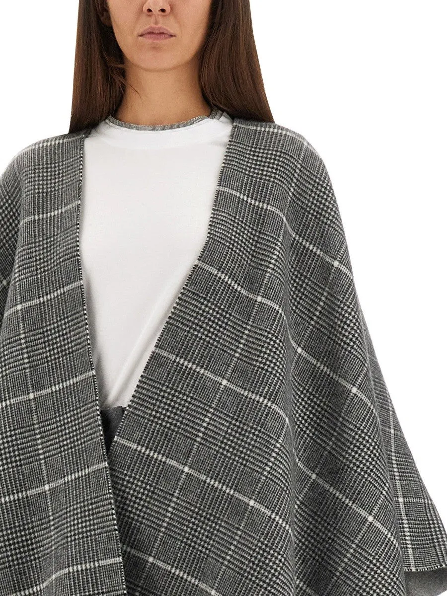 Brunello Cucinelli WOOL PONCHO WITH BANGS sold by Siebentaschen product image thumbnail 4