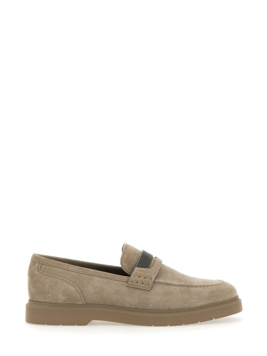 Brunello Cucinelli SUEDE "PENNY" LOAFER sold by Siebentaschen