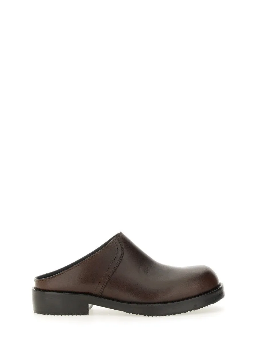 Dries Van Noten LEATHER CLOGS sold by Siebentaschen