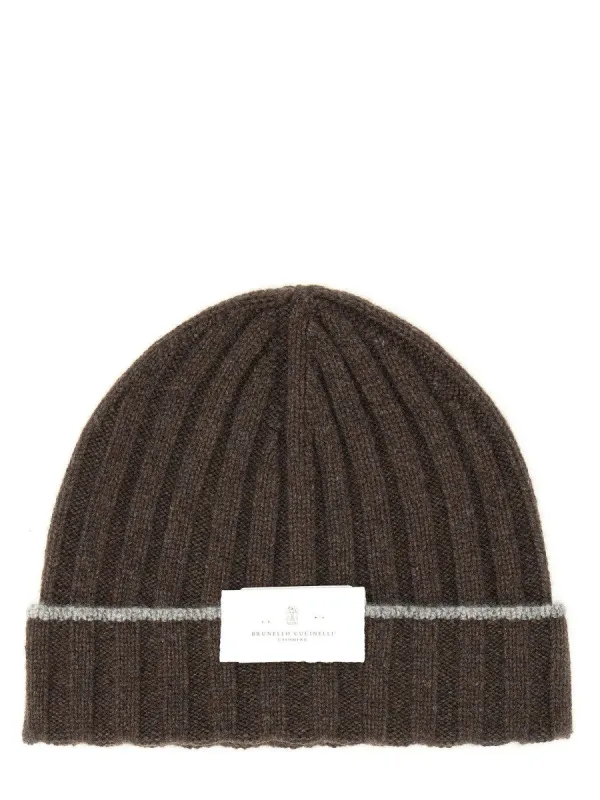 Brunello Cucinelli CASHMERE BEANIE HAT sold by Siebentaschen